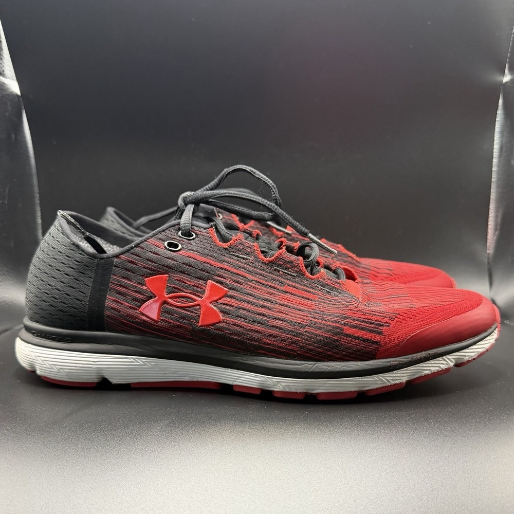 Under Armour Men's SpeedForm Velociti Graphic (GR) Red/black running shoe Sz 9.5